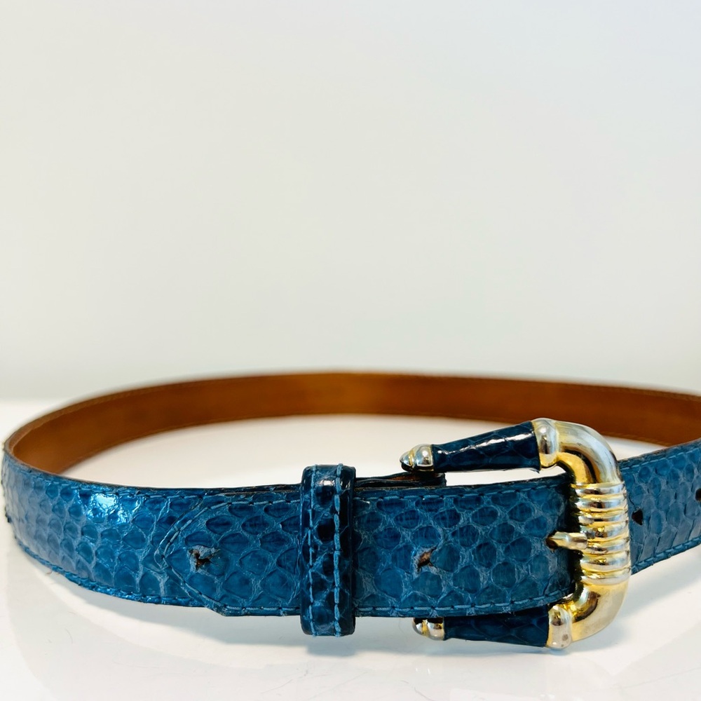 Vintage Saks Fifth Avenue snakeskin belt